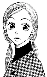 😳 Manga, Anime, Ritratto, Ragazza, Personaggio, Arte, Illustrazione telegram sticker