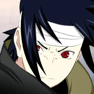 🎧 anime, manga, character, male, scar, red eyes telegram sticker