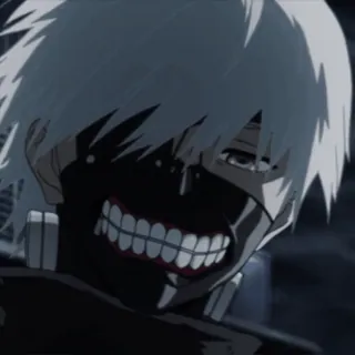 👺 Ken Kaneki Tokyo Ghoul Anime, Manga, Tokyo Ghoul, Ken Kaneki, Ghoul, Masque telegram sticker