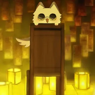 ❤️ anime, owl, gallows, funny, bird telegram sticker