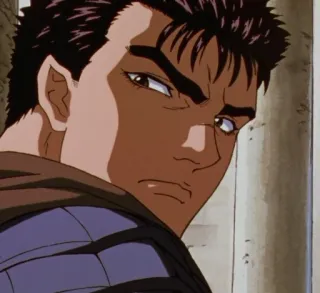 😠 Guts Berserk anime, manga, warrior, sword, berserk telegram sticker