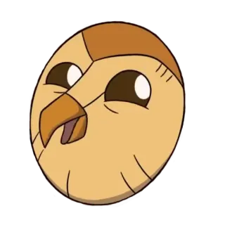 😄 Dessin animé, Hibou, Animal, Mignon, Autocollant telegram sticker