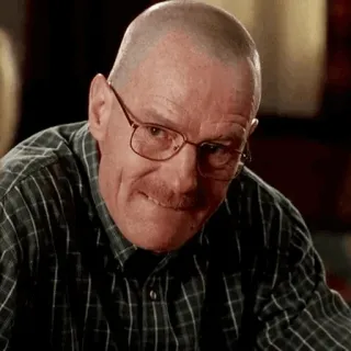 🌓 Walter White Breaking Bad man, tv, face, actor, glasses telegram sticker