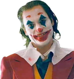 🤨 Joker Palhaço, Vilão, Maquiagem, Filme, Personagem telegram sticker