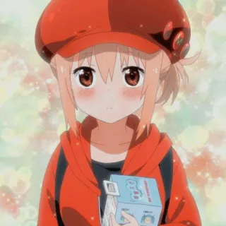 🥤 Anime, Fille, Mignon, Rouge, Dessin animé telegram sticker