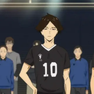 ✖️ Tendō Satori Haikyu!! Anime, Haikyuu, Tendou Satori, Voleibol, Personaje whatsapp sticker