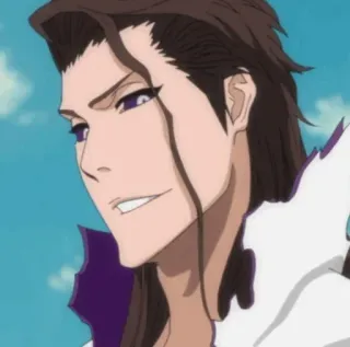 😁 Aizen Sosuke Bleach anime, manga, villain, captain telegram sticker