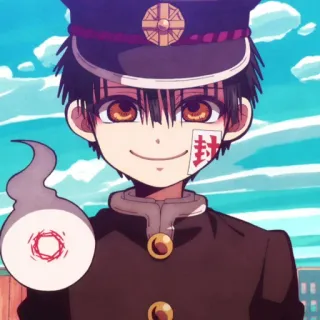☁️ Hanako-kun Toilet-bound Hanako-kun anime, hanako kun, toilet bound hanako kun, manga, ghost, school uniform telegram sticker