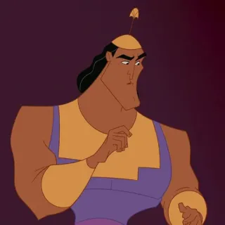 🍂 Kronk The Emperor's New Groove dibujos animados, Disney, Kronk, El emperador y sus locuras, personaje telegram sticker