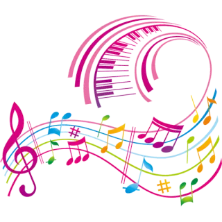 🎵 música, notas, clave, piano, teclado, melodia, musical telegram sticker