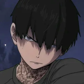 🥀 YOU BAE Anime, Tatouage, Garçon, Manga telegram sticker