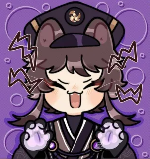 🌟 Hu Tao Genshin Impact Anime, Videojuego, Personaje, Genshin Impact, Hu Tao, Lindo, Kawaii whatsapp sticker