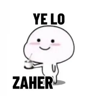 😂 YE LO
ZAHER Desenho animado, Fofo, Bebida, Adesivos, Adorável telegram sticker