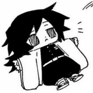 🌊 Giyu Tomioka Demon Slayer Аниме, Чиби, Клинок, рассекающий демонов, Гию Томиока, Манга telegram sticker