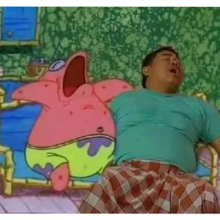 😴 Patrick Star SpongeBob SquarePants cartoon, patrick, spongebob, funny, character telegram sticker
