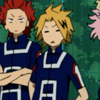 ⚡️ Denki Kaminari My Hero Academia Anime, My Hero Academia, Denki Kaminari, Kaminari, Eijiro Kirishima, Kirishima whatsapp sticker