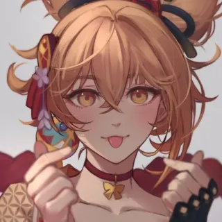 🎇 Yoimiya Genshin Impact Anime, Cartone animato, Personaggio, Ragazza, Genshin Impact, Yoimiya telegram sticker