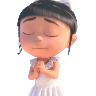 ✳️ Agnes Despicable Me agnes, despicable me, cartoon, cute, character telegram sticker