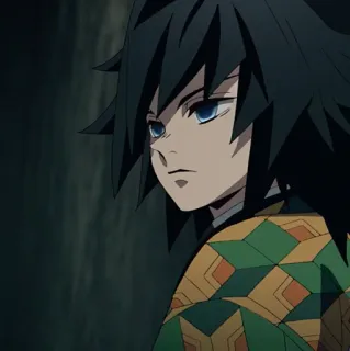 🌊 Giyu Tomioka Demon Slayer アニメ, 鬼滅の刃, 冨岡義勇, マンガ, キャラクター whatsapp sticker
