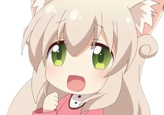 ✊ Anime, Kawaii, Lucu, Manga, Kucing, Karakter, Ilustrasi whatsapp sticker