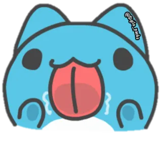 😋 @Sigilo_packs 스티커, 만화, 동물, 파란색, 귀여운 telegram sticker