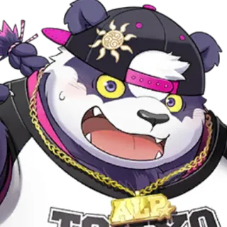 😳 TOKYO Panda, Karakter, Antropomorfik, Binatang, Kartun telegram sticker