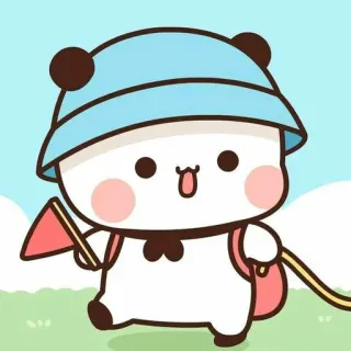 🐻 可爱, 动物, 卡通, 贴纸, 熊猫, 萌, 角色 telegram sticker