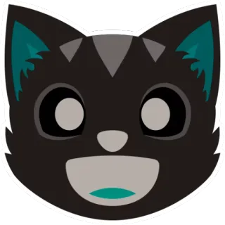 😺 gato, animal, emoji, adesivo telegram sticker