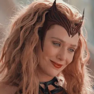 ☕️ Scarlet Witch Feiticeira Escarlate, Marvel, Super-herói, Elizabeth Olsen, Wanda Maximoff telegram sticker