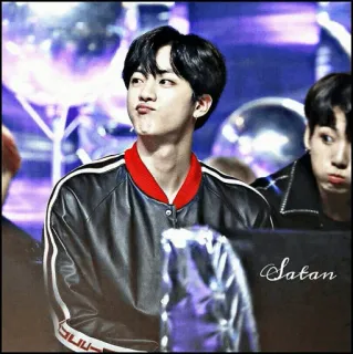 〰 Satan 韩流, 偶像, 撒旦, 冒犯, 黑色幽默, 表情包 telegram sticker