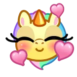Unicorn Emoji telegram emojis 🥰