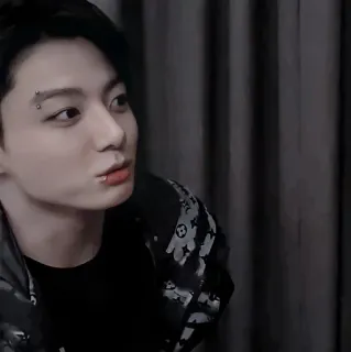 🌑 Jungkook kpop, bts, cantante, masculino, celebridad, piercing telegram sticker