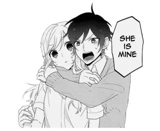 😐 SHE IS MINE Anime, Romantik, Manga, Paar, Eifersucht whatsapp sticker