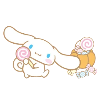 ❣️ Cinnamoroll cinnamoroll, sanrio, kawaii, lollipop, cute telegram sticker
