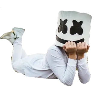 🙂 Marshmello Marshmello, DJ, music, electronic music telegram sticker