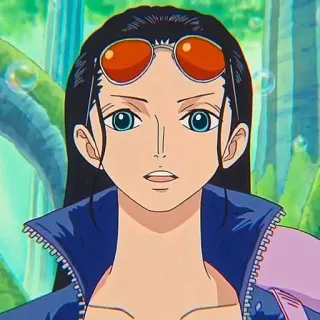 📚 Nico Robin One Piece anime, one piece, nico robin, character, cartoon whatsapp sticker