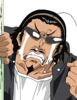 😭 menangis, kacamata hitam, gaya anime, pria, emosi, sedih, air mata telegram sticker