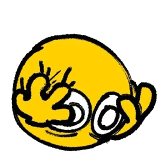😰 emoji, hand gesture, OK sign, offensive, internet meme telegram sticker