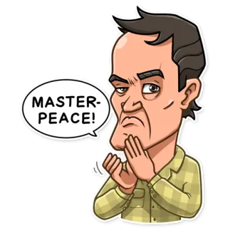 Quentin Tarantino telegram stickers