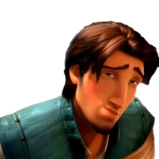 😯 Flynn Rider Tangled Flynn Rider, Công chúa tóc mây, Disney, hoạt hình, nhân vật telegram sticker