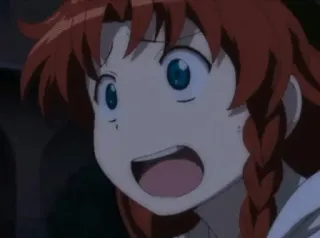 😲 anime, desenho animado, menina, mulher, personagem, sorrindo telegram sticker