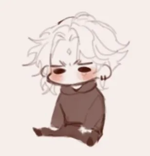 🌟 Chibi, Postać, Rysunek, Kawaii, Słodkie telegram sticker