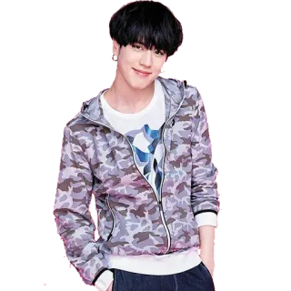 😊 k-pop, idol, asian, man, hoodie, casual telegram sticker