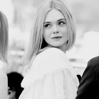 🖤 Elle Fanning actress, celebrity, woman, portrait telegram sticker