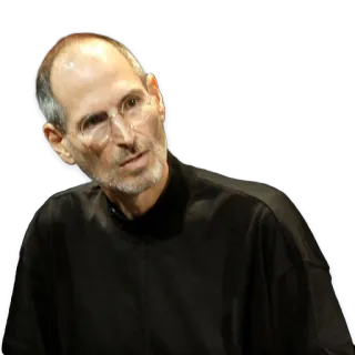 😳 Steve Jobs Steve Jobs, Apple, tecnología, emprendedor, negocios, innovación telegram sticker