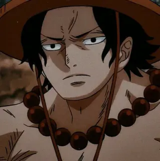 🔥 Portgas D. Ace One Piece Anime, One Piece, Portgas D. Ace, Ace, Pirata, Cappello di paglia telegram sticker