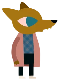 🤓 Mae Borowski Night in the Woods Desenho animado, Animal, Antropomórfico, Jogo indie, Video game, Night in the Woods whatsapp sticker