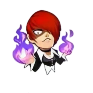 🔥 Kyo Kusanagi King of Fighters kyo, 草薙京, 炎, 格闘家, ゲーム, キャラクター telegram sticker