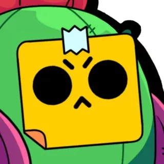 😡 Spike Brawl Stars cactus, angry, game, brawler, spike telegram sticker