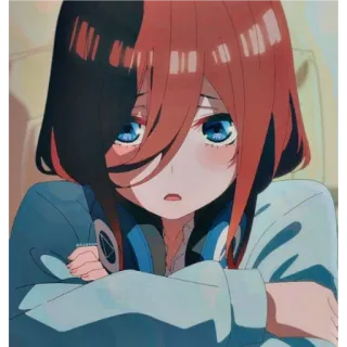 😣 anime, dziewczyna, słodkie, manga telegram sticker